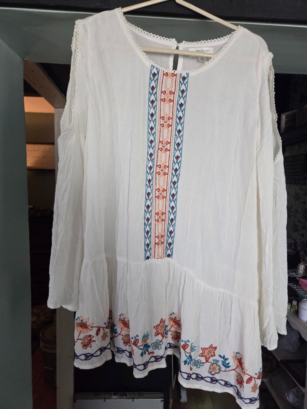 John Paul Richard Peasant-style tunic